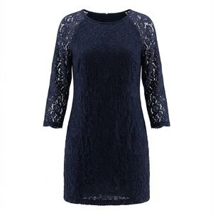 Elegant Black Lace Sheath Dress